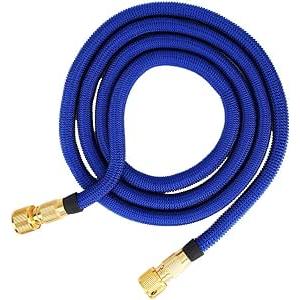 Water Pipe,Household Watering Washing Hose 3 Times Telescopic Flexible Water Hose Water Pipe(Single Tube 5 Meters)