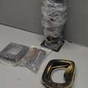 VoTwoofv Glass Railing End Post43.5",304 Stainless Steel Glass Balustrade Post with Spigot Slots for Indoors & Outdoors Railing of Deck,Balcony,Attic,Staircase (End Post,Black)