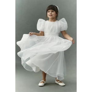 Richie House Girls' Princess Dress with Layered Bottom,8-9Y