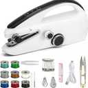 Mini Handheld Sewing Machine for Beginners, Easy to Use, Fast Stitching Perfect for Clothes, Fabrics, and Quick Home Repairs for Mom Birthday Valentine's Day and Christmas (Black)