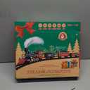 BainGesk Train Set, Christmas Train Set with Steam, Light and Sounds, Electric Train Toy for Boys & Girls, Christmas Train Set for Under The Tree, Gifts for 3 4 5 6 7 8 Year Old Kids