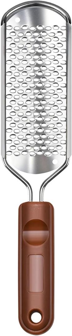 Foot Files Foot Scrubber Pedicure, Stainless Steel Callus Remover for Feet, Professional Foot Grater Rasp Scraper to Hard Skin Corns for Dry and Wet Fee