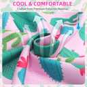 PAWCHIE Dog Cooling Bandana 4 Pcs, Summer Dog Bandanas Kerchief Set Reversible Triangle Bibs,Adjustable Soft Cute Square for Summer Puppy Small Medium Large Pets Costume Accessories, Fruit Style XL