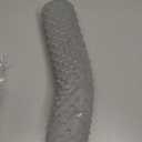 Memory Foam 4" Round Pillow, Cervical Neck Pillow for Pain Relief, Cylinder Pillows 18"x 4", Removable Cover, Neck Roll Pillow for Sleeping, Velvet Dots, Grey