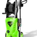 4500PSI Electric Pressure Washer 2.8GPM Power Washer 1600W High Pressure Cleaner Machine with 4 Nozzles Foam Cannon Powerwasher for Home use, 2-Year Limited (Green)