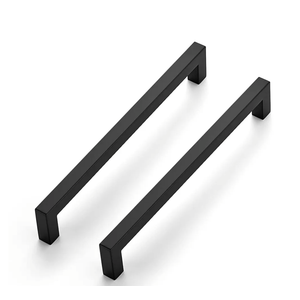 Ravinte 8 Pack 8 Inch Square Cabinet Handles - Matte Black Pulls for Kitchen Drawers and Cabinets - Hardware for Cupboards