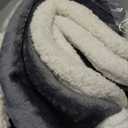 Maxeve Electric Heated Blanket,Flannel & Sherpa Heated Throw Blanket 50"x60",Fast Heating Soft Fleece Blanket with 8 Heating Levels & 8H Auto Off - Grey