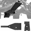 ATV Full Chassis Glide & Swing Arm Skid Plate Guard for Raptor 700 700R 06-25, Combined Aluminum Glide Plate Frame Protector Kit for Yamaha Raptor 700 700R 2006-2025 Accessories