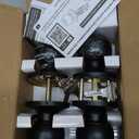 BESTTEN 2 Pack Door Knob with Lock and Key, Keyed Different, Matte Black