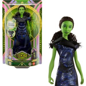 Mattel Universal Pictures Wicked: for Good Singing Elphaba Fashion Doll with Removable Outfit, Inspired by The Movie, Sings for Good in English, Floor Length
