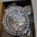 6AN 70" Transmission Fluid Oil Cooler Hose Line kit for GM Chevy Transmission 4L80E TH350 TH400 4L60E 700R4 200-4R TR6060 Ford AOD 4R100 4R70W and C5 Stainless Steel Braided PTFE Hose