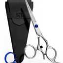 Suvorna Swivel Hair Scissors Professional - Barber Scissors for Hair Cutting - 5.5" J2 420 Japanese Stainless Steel hair cutting scissors for Trimming & Grooming - Hair Shears for Women & Men
