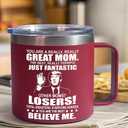 Gifts for Mom from Son, Daughter - Christmas Gifts for Mom, Wife, Women - Moms Birthday Gift Ideas, Cool Birthday gifts for Moms, Mothers - Best mom Mug, 14 Oz Stainless Steel moms Coffee Mug