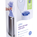 Ubbi Diaper Pail Plastic Bags, Disposable Baby Waste Bags, 3 Pack, 75 Count, 13-Gallon Bags