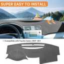 Dash Cover Mat for Toyota Camry 2007 2008 2009 2010 2011 Dashboard Cover Mat Interior Accessories Non-Slip Pad Carpet Sunshield Protector