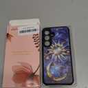 DEENAKIN for Samsung Galaxy S25 Plus Case Cute,Aesthetic Floral Hard Shell,Compatible with Magsafe,Trendy Unique Cool Retro Western Protective Slim Phone Cover for Women Girls,Astral Mystique