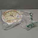 Justup Vintage Table Clock, Retro Non-Ticking European Style Beside Mantle Desk Clock Battery Operated Silent Quartz Movement for Bedroom Living Room Indoor Decor (White)