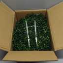 DOPGIB Artificial Plant Topiary Ball, 2 PCS 16" UV-Anti 4-Layer Fake Boxwood Leaf Balls, Faux Greenery Decorative for Indoor Outdoor Use on Balcony, Garden, Wedding, Front Door Home Decor