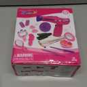 MEGAFUN Little Girls Beauty Hair Salon Toy Kit with Toy Hairdryer, Mirror & Other Accessories, Fashion Pretend Makeup Set for Kids