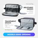 WVM Travel Toiletry Bag for Men & Women, Waterproof Dopp Kit Organizer with Multiple Compartments for Toiletries and Accessories, Shaving & Cosmetic Storage Bag for Trips and Home Use (Black)