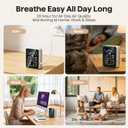 Air Quality Monitor Indoor, 10 in 1 Portable Smartair Quality Tester for CO2 | CO | TVOC | HCHO | Temp | AQI | PM0.3-1 Detection Suitable for Home, Cars, Plants, Pets and Hotels