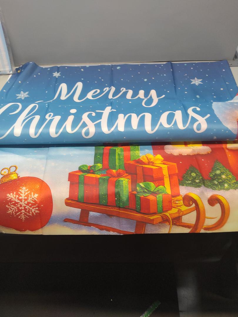 Merry Christmas Garage Door Banner