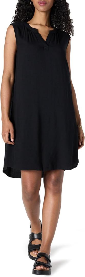 2 x Amazon Essentials Women's Sleeveless Woven Shift Dress (X-Large, Black)