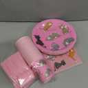 Sustainable Greetings Cat Birthday Party Supplies, Paper Plates, Napkins, Cups and Plastic Cutlery (Serves 24, 144 Pieces) - Cat Birthday Decorations - Kitten Party Decorations