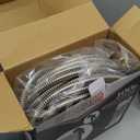 Garden Hose Metal 100FT, Stainless Steel Heavy Duty Water Hose With 10 Function Nozzle, No-Kink, Tough & Flexible, Sturdy and Lightweight, Rust Proof for Yard, Outdoor, RV