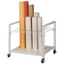 Blueprint Storage Rack Blueprint Holder Metal Blueprint Storage Cart with Wheels 12 Slots Roll File Holder for Home Office School to Storage Blueprint Poster Architectural (Black 12 Slots)