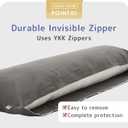 Comodo Body Pillow Cover with Zipper (Made in Japan / 63 x 20 inch (150 x 50cm) / Ice Blue) Dakimakura Pillow (Anime/Maternity) 100% Cotton CMC9150R - Washable