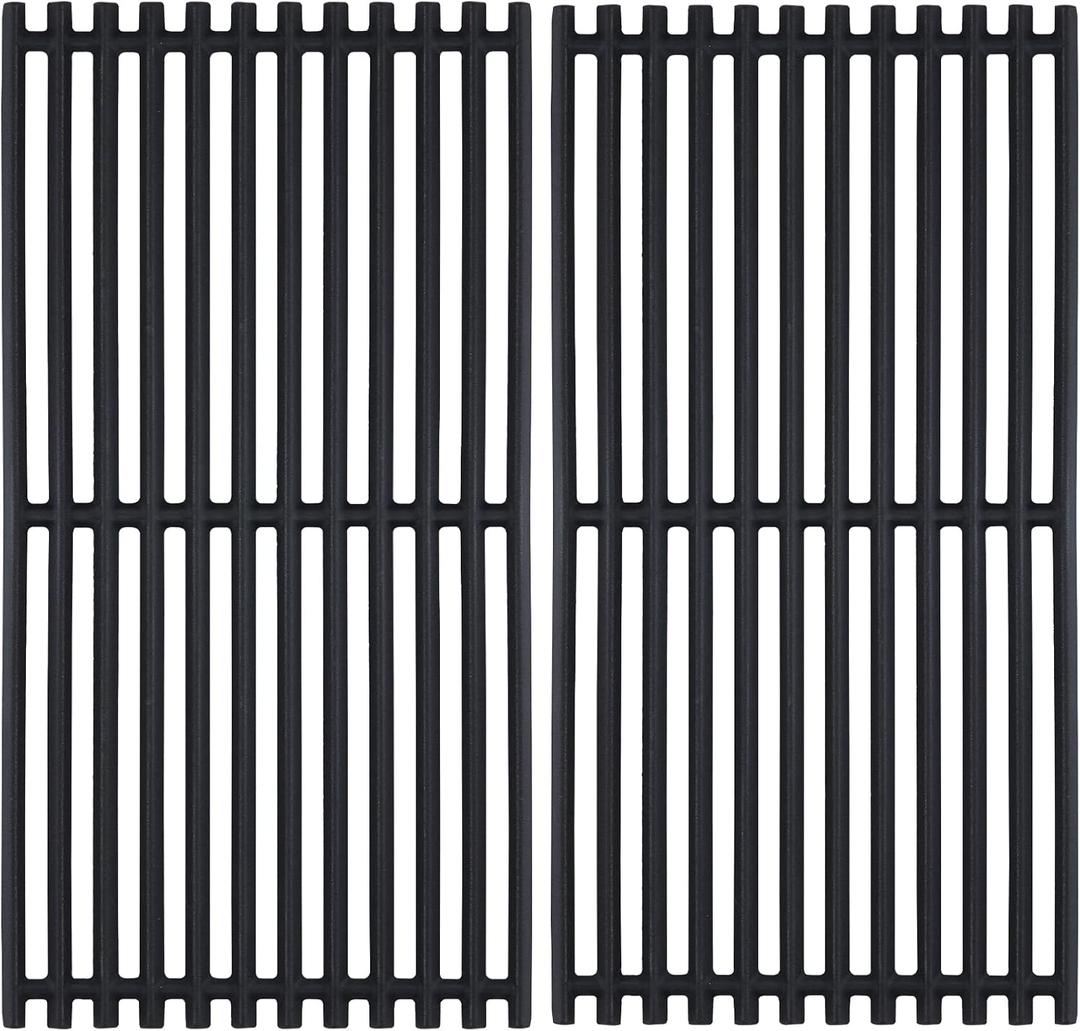 Charbrofire 463241013 463241014 463270614 Grates Replacement Parts for Charbroil Grill Grates 463270615 463241014 T-22D 463270613 463270611 Char-Broil Cast Iron Cooking Grate 2 Pieces