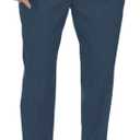 Beotyshow Mens Linen Pants Casual Elastic Waist Trousers Summer Beach Lightweight Pants (X-Large, Navy Blue)