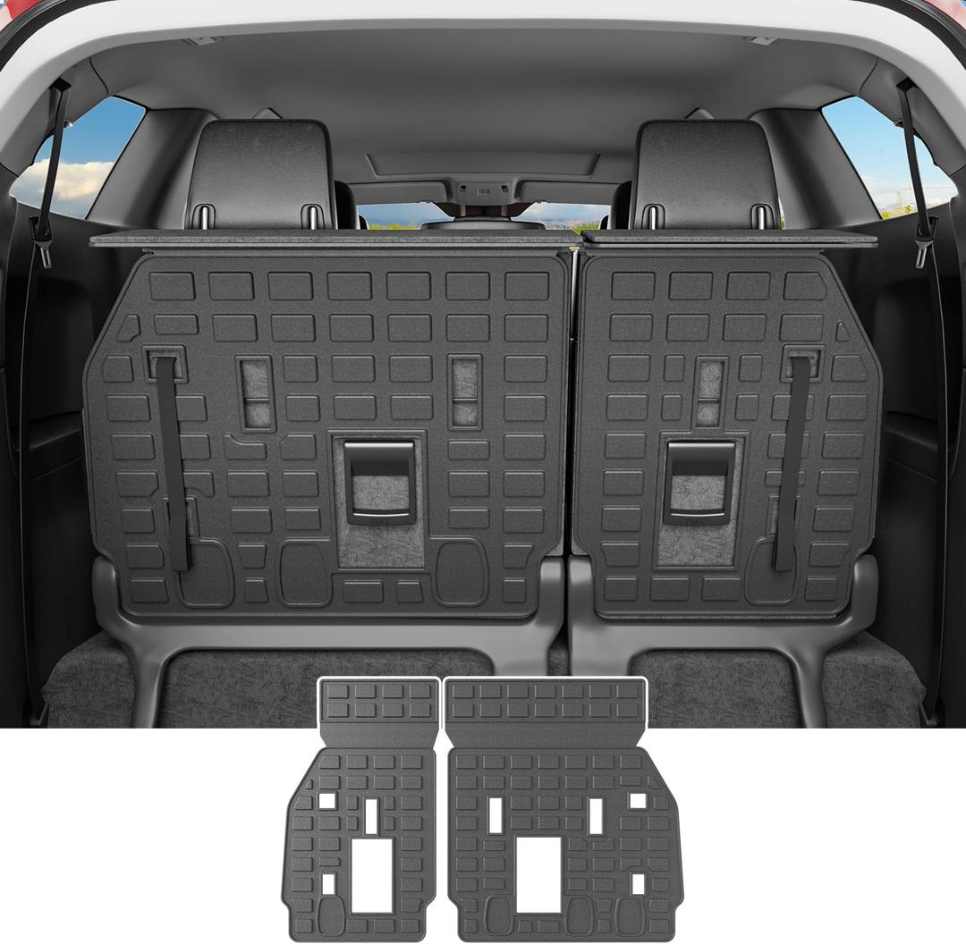 powoq Backrest Mat Compatible with 2021-2025 Toyota Sienna 3rd Row Back Seat Protector TPE Cargo Liner Cargo Mat Replacement for 2021 2022 2023 2024 2025 Toyota Sienna Accessories(Backrest Mat)