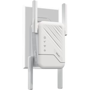 2026 Wireless Router Amplifier, Internet Extender for Home, Long Range WiFi Repeater with Ethernet Port, Easy Setup, Wide Compatibility