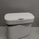 JUDRDO Small Trash Can for Bathroom, 3.5 Gallon Automatic Touchless Trash Can with Lid,Motion Sensor Slim Garbage Can Waterproof Trash Bin Waste Basket for Bedroom, Kitchen