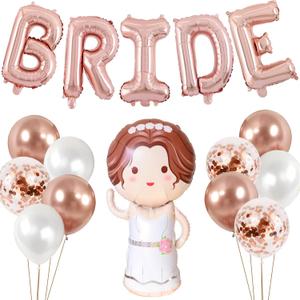 16pcs 44 Bride Balloon Bachelorette for Bride Party Decoration Bridal Shower Wedding Engagement Party Decoration Brides To Be Parties Decorations Supplies