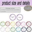 130 PCS Loose Leaf Binder Rings, 1 Inch 13 Colors Colorful Metal Rings for Index Cards Flashcards Notebook Keychain Key Binde for Office School Home