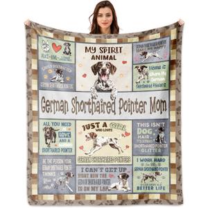 German Shorthaired Pointer Gifts, German Shorthaired Pointer Blankets 60''x50'', German Shorthaired Pointers Gifts for Women Dog Owners Lovers Woman Decorations Blanket for Christmas Mothers Day
