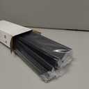 2" x 8"Aluminum Desk Name Plate Holder, Office Business Desk Sign Holder Desktop-5 Pack (Black)