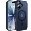 RIOBIO Magnetic for iPhone 17 Case [Compatible with MagSafe][Translucent Matte Slim] Military-Grade Shockproof Protective for iPhone 17 Phone Case, Blue