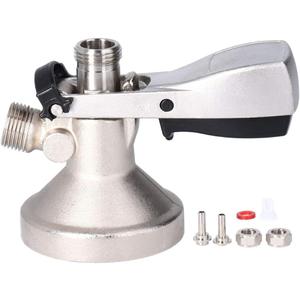 Keg Coupler, G5/8 G Type Homebrew Beer Keg Coupler Dispenser Beer Canning Coupler Tap System Home Brewing Accessory