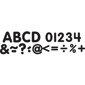 Black Classic Magnetic Letters (87 Pieces) and Numbers (0.10" x 2.50" x 2.50")