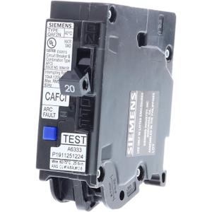 20 Amp 1-Pole Combination Type AFCI Plug-On Neutral Circuit Breaker
