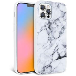 FELONY CASE for iPhone 14 Pro Max - Stylish White Polished Marble Phone Cover - Anti-Scratch, 360 Shockproof Protective Cases for Apple iPhone