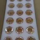 Foaincore 36 Pcs Candlestick Holders Bulk 2.36 Inch Taper Candle Holders Small Glass Candle Holder for Wedding Table Centerpiece Party Decoration (Amber)