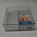 Inter Design Linus Divided Refrigerator, Freezer, Pantry Storage Organizer Bin 12x14.5x4