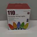 C9-Christmas-Lights-Outdoor,88FT 110LED String Lights with 8 Lighting Mode,Waterproof Connectable UL Certified Warm White C9-Led-Christmas-Light-Decorations for House Yard Patio Roof Garden Decor