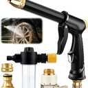 2026 New Pressure Washer Wand, Garden Water Hose Nozzle with 360 Rotating, Various Spray Effects, Pressure Handheld Power Washer Nozzle for Car Washing Patio Garden Outdoor Cleaning