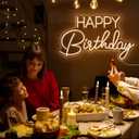 Ulalaza LED Neon Sign Night Light for Wall Party Dcor Bedroom Room Bar Wedding Home Birthday Art Decoration Christmas with USB Chain Light modulator 5v 16.5''*9.1''